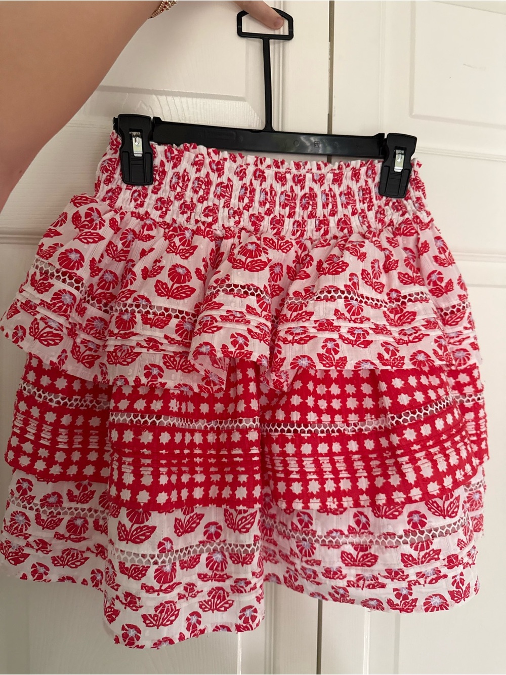 Red and White Roller Rabbit Skirt